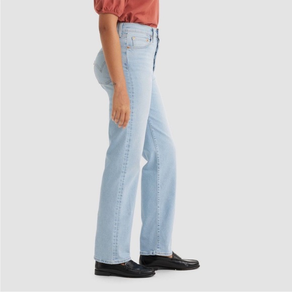 Levi High Rise Ribcage Straight Jeans - Picture 3 of 4